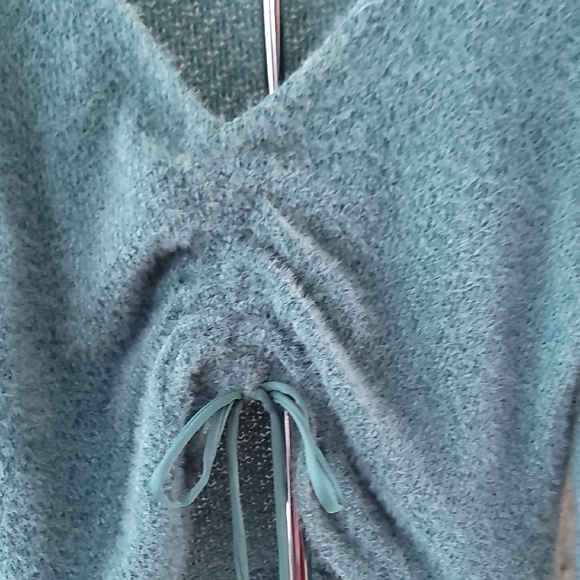 Altar'd State Teal Textured Sweater - Picture 3 of 10
